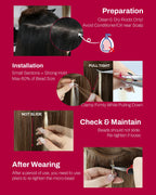 Texture and shine showcase of the silky straight Moresoo jet black human hair bundles