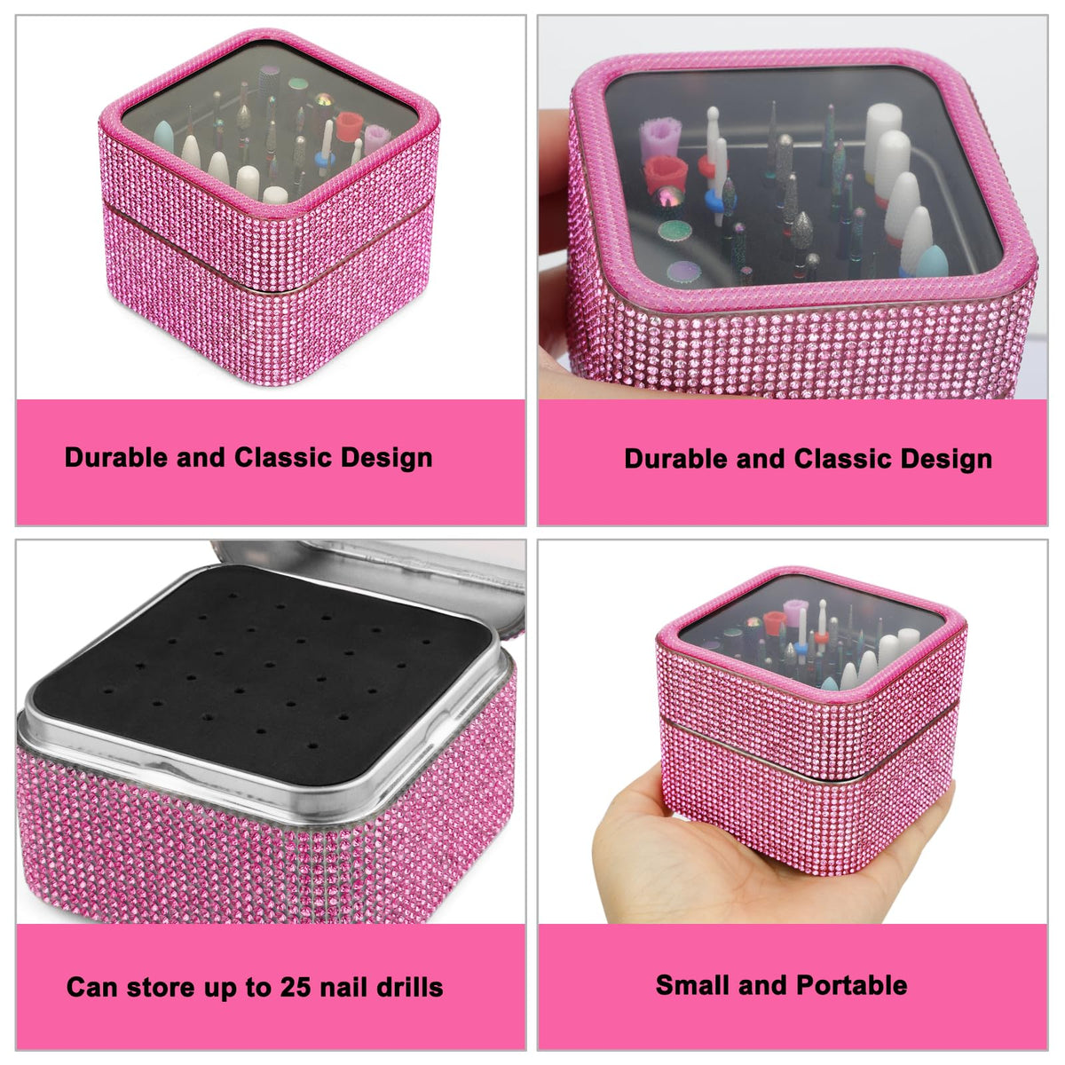 Cellentool 25 piece personal care pedicure set with rubber polishing bit and cleaning brushes shown