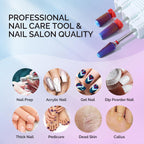Top view of MelodySusie iridescent tungsten carbide nail bits