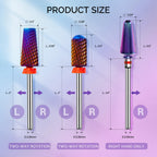 Detailed view of carbide tungsten texture on nail drill bits