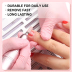 Instructional view of sanding bands applied to nail drill