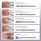 Professional diamond nail bits for E-file manicure tools