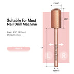 Angle view of the durable YG6X tungsten carbide barrel construction designed for manicure and pedicure safety.