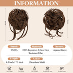 Larfraecy SARLA detachable claw clip hairpiece demonstrating the two in one versatility function