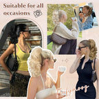 Flufymooz premium synthetic hair extension drawstring detail and adjustable toggle closure