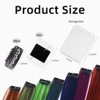 Premium U-shape hair extensions snap combs displaying the protective silicone lining for gentle hair grip