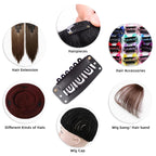 Uadbau professional toupee and wig clips with durable stitching thread and needle for home hairpiece crafting