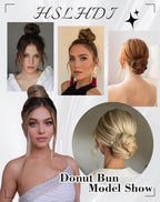 Thick updo hair extensions volume demonstration on natural black hair