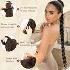 Close up view of the soft fluffy natural texture of the Sofeiyan ash blonde synthetic hairpiece