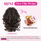 REECHO claw clip ponytail extension highlighting the multi-tonal golden highlights and brown base color.