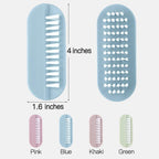 Complete pack of four portable multi purpose manicure and pedicure scrub brushes for deep cleaning