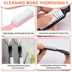Durable nylon bristles on a pedicure foot brush