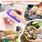 Multi purpose hand scrubbing brush being used near a sink