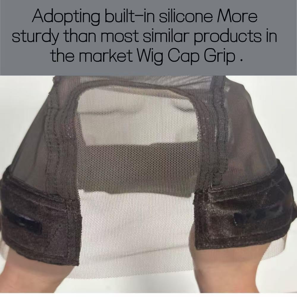 Adjustable Velcro strap feature on the back of the wig cap
