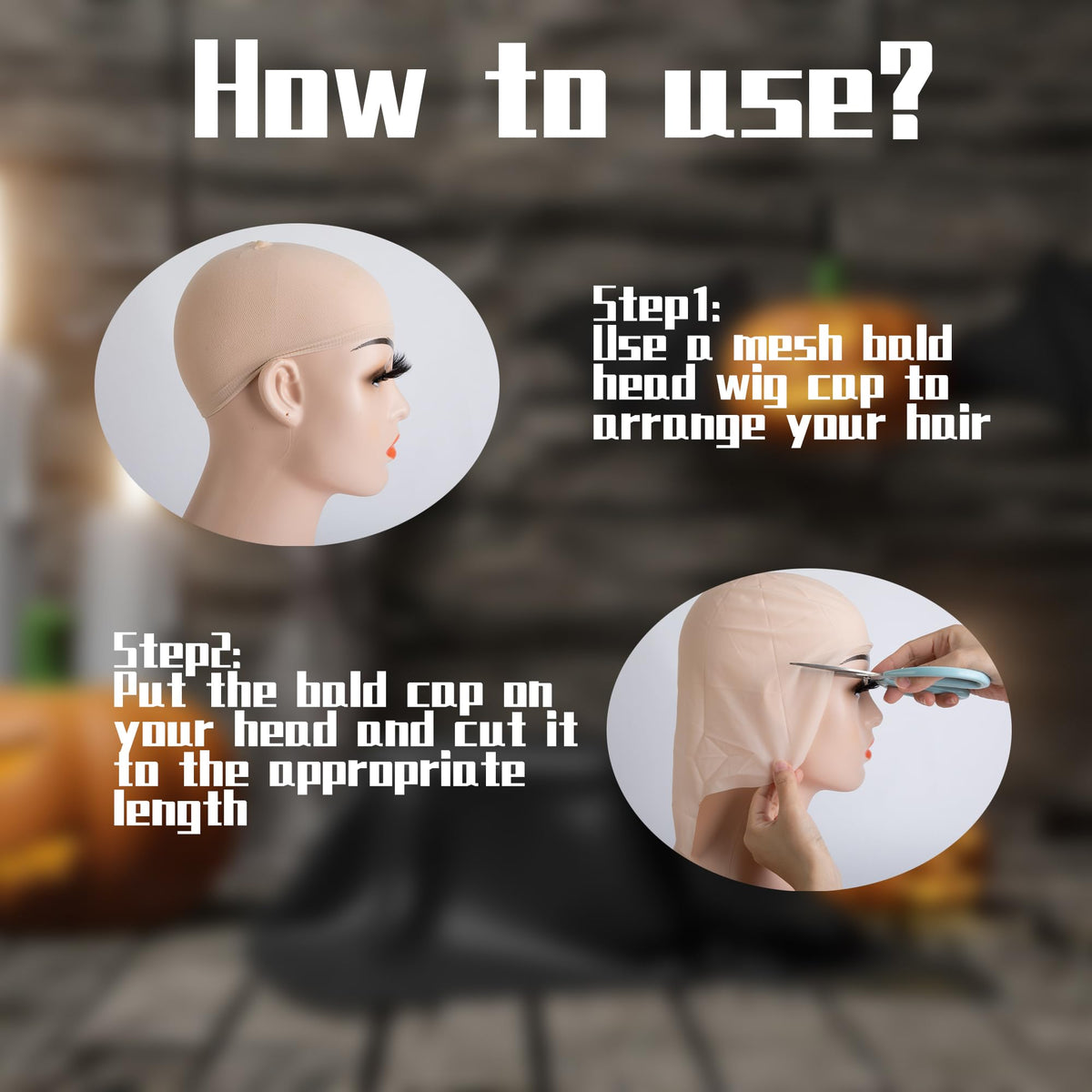 High quality latex bald cap for theater and cosplay makeup