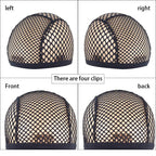 Internal view of Yantaisiyu wig cap with four hair clips