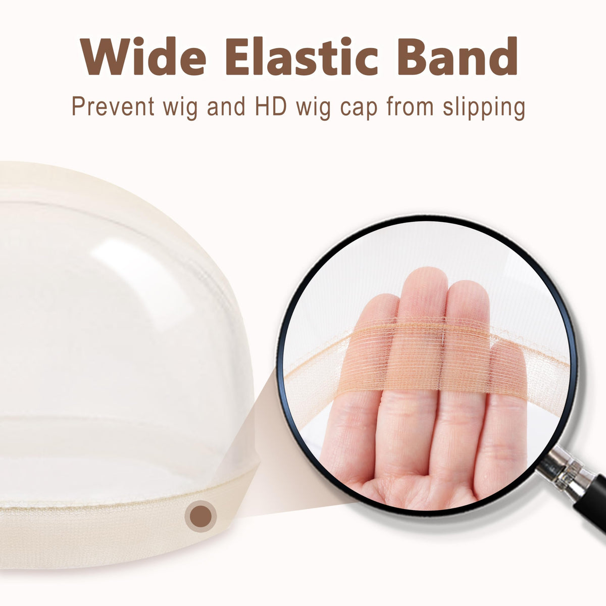 Thirty piece bulk pack of TaShow nude wig caps