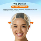 Corkhead wig grip cap showing lace parting area for natural styling