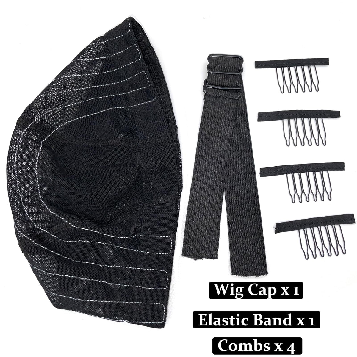 Atimiaza stretchable mesh dome wig cap interior view