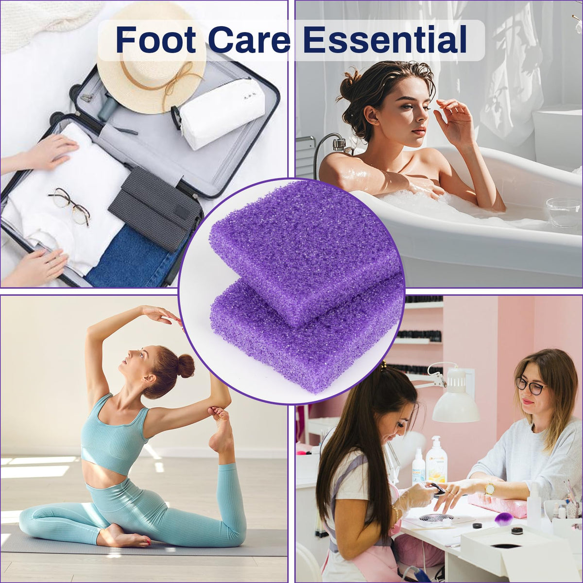 Bulk pack of 20 Raqeho pumice stones for home spa