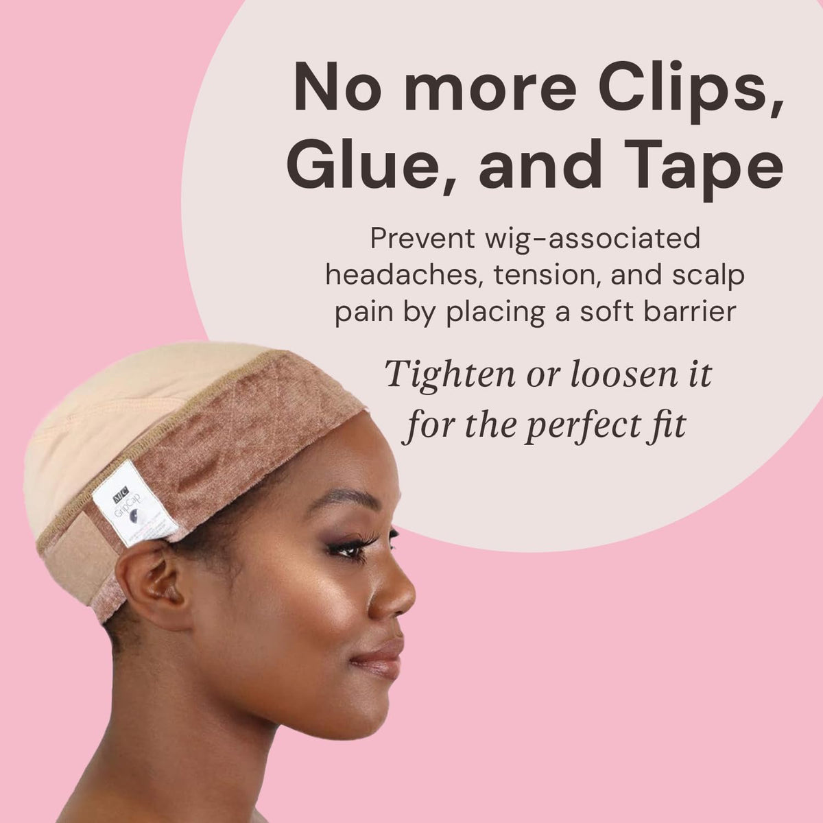 Milano Collection GripCap Swiss lace detail for seamless wig transition