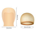 Bouiexye latex bald cap costume accessory for adults