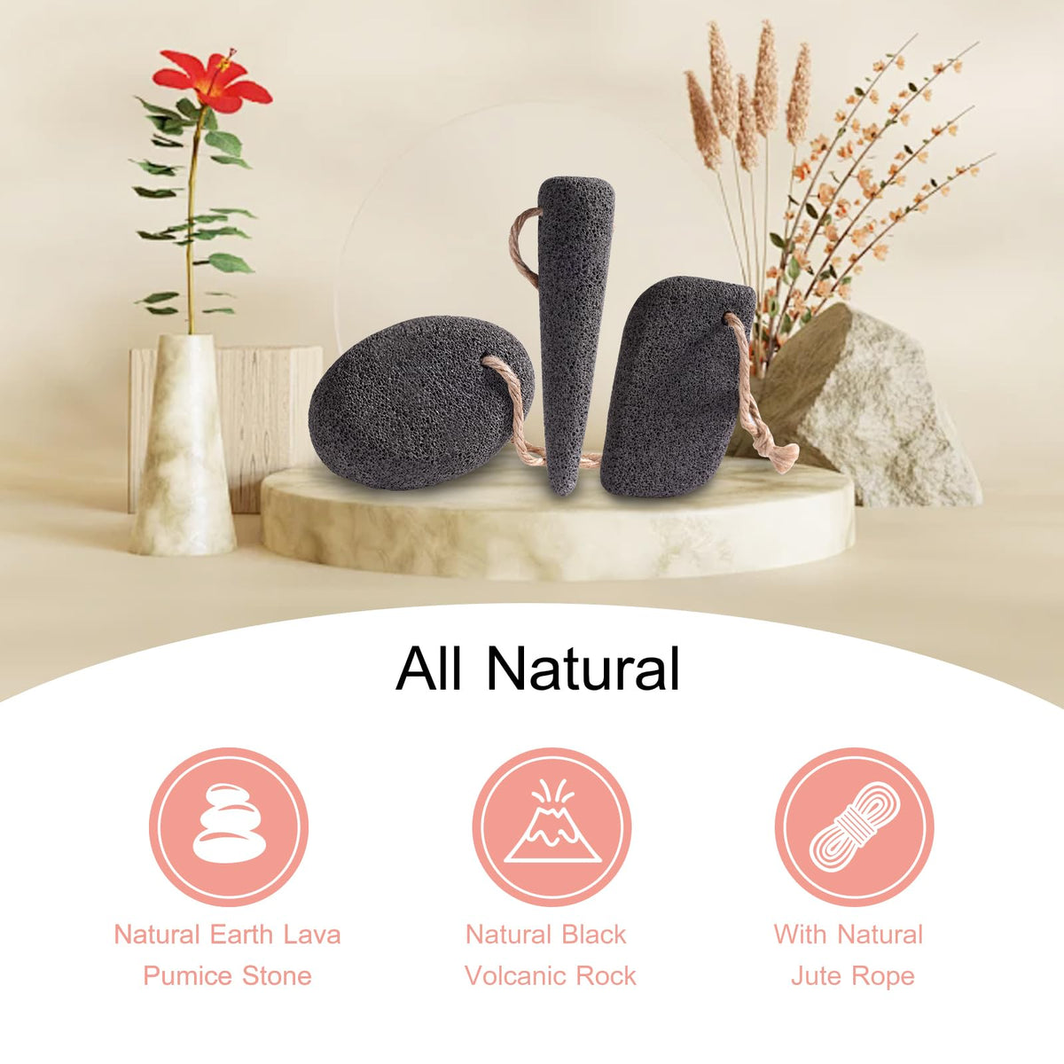 Instructions for using volcanic pumice stone on feet