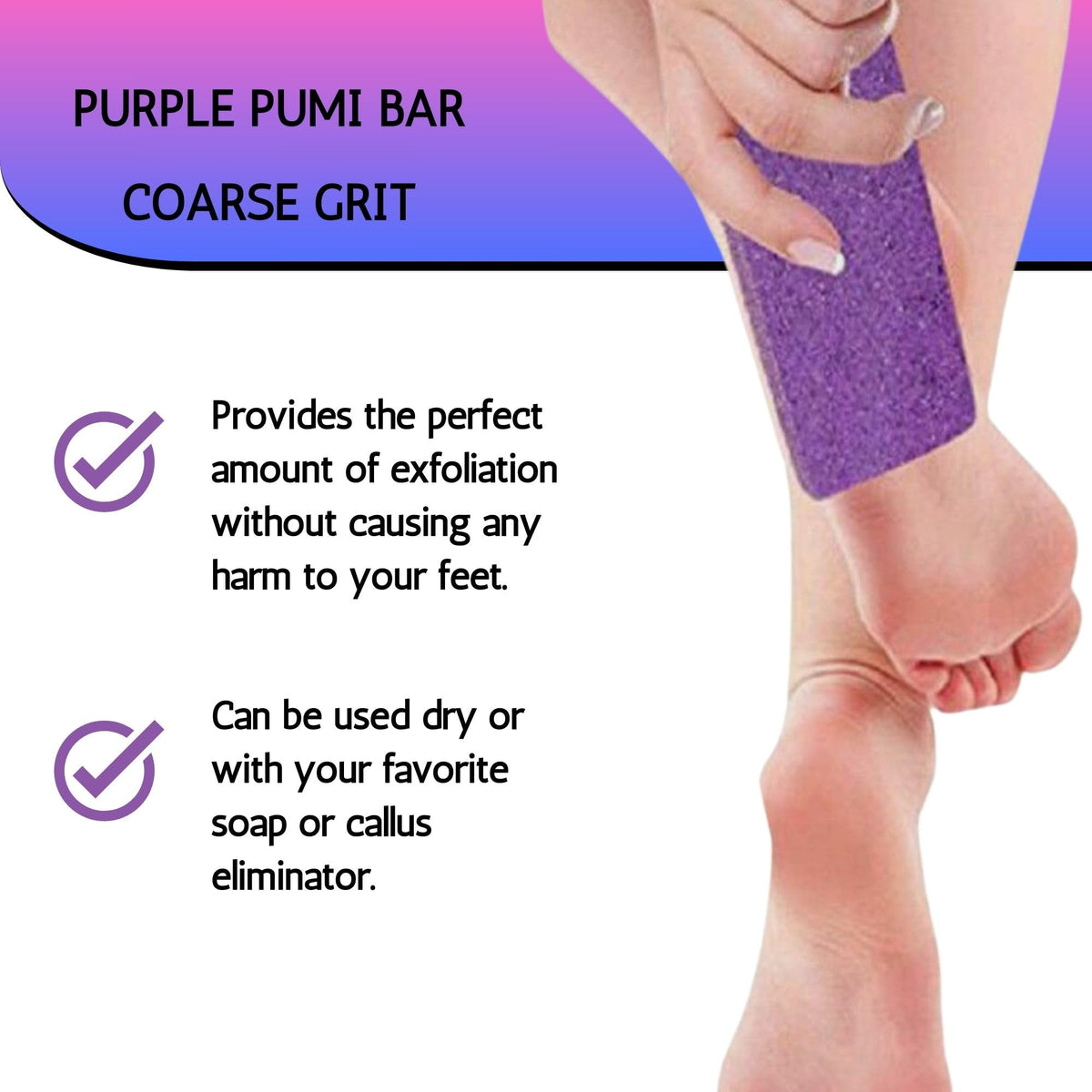 Mr. Pumice Purple Pumi Bar set for professional foot care