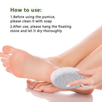 Four piece Borogo natural pumice stone set for pedicure