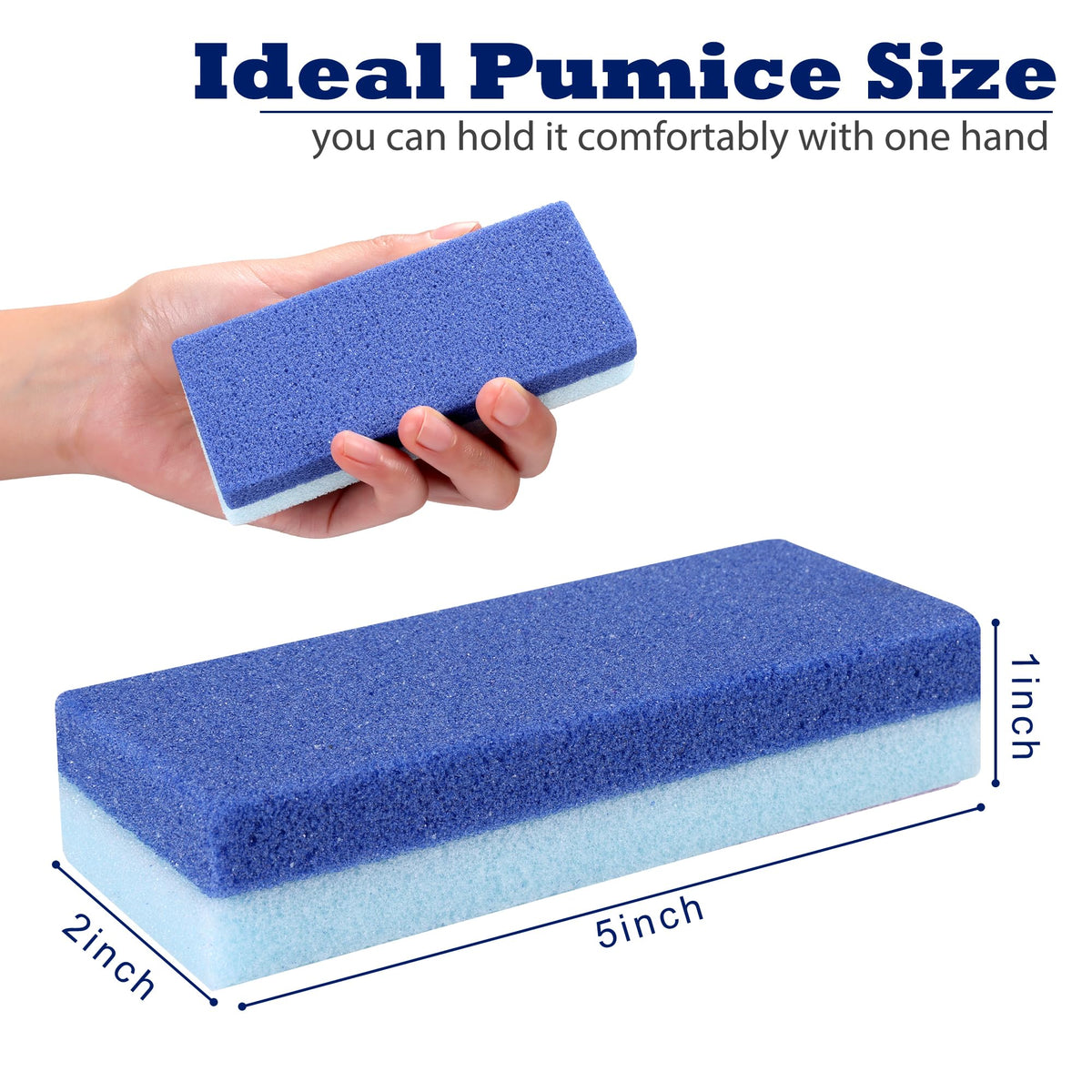 Blue double sided pumice stone for callus removal