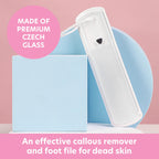 Bona Fide Beauty foot file with protective sleeve and hanging cord