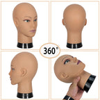 Professional cosmetology mannequin head for wig styling