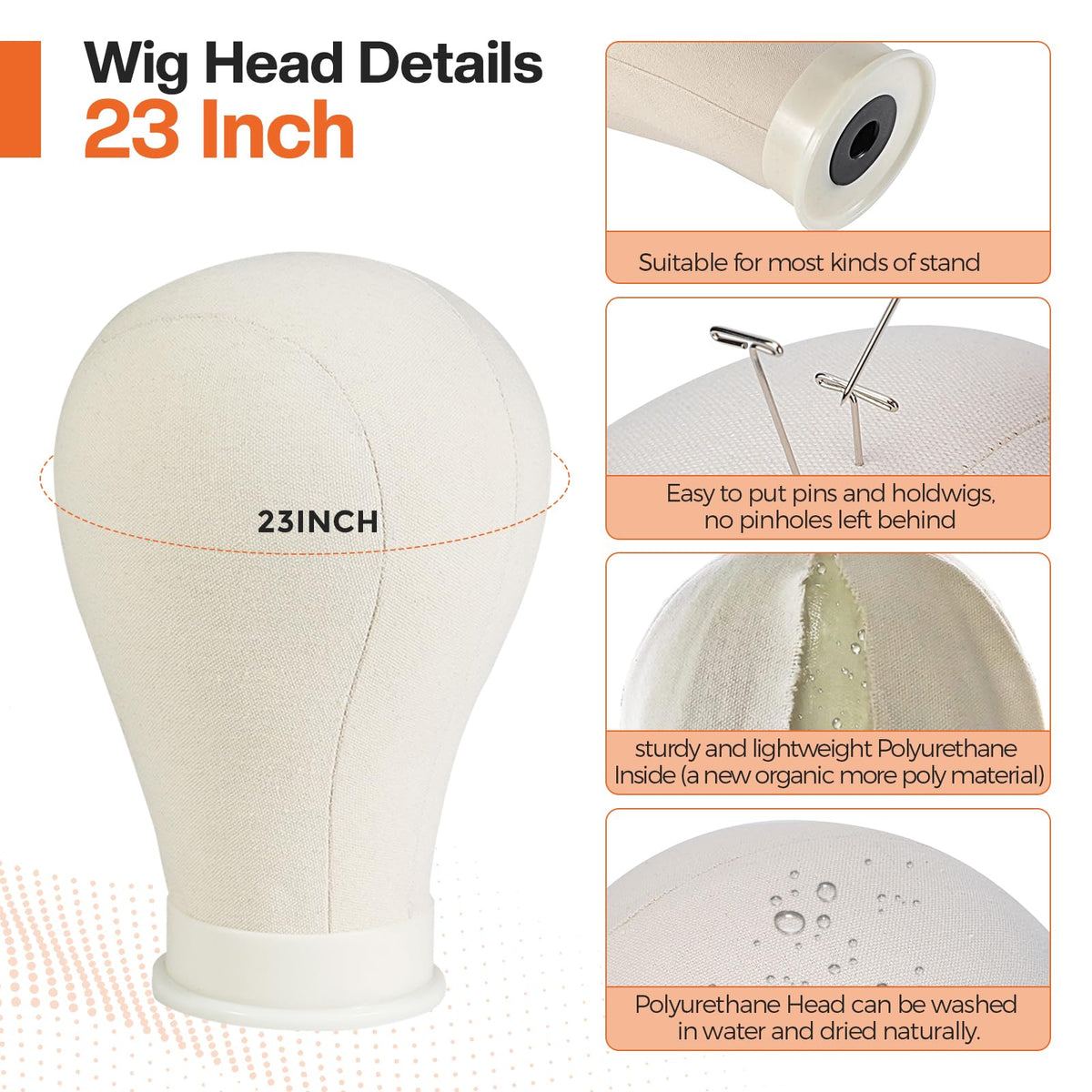 Complete Neverland Beauty wig styling kit including hair clips brush caps and table clamp.