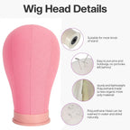 Koskusder mannequin head with included clamp stand and accessories
