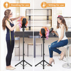 Retbtnm portable tripod wig stand folded inside carrying bag
