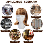 Three count pack of BALABALA cosmetic model heads for salon use