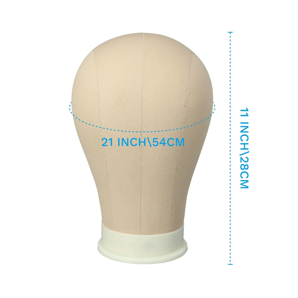 Alileader 21 inch wig mannequin head showing base mount hole
