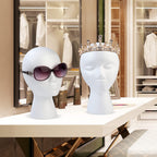 High density foam stand for securing straight and wavy wigs