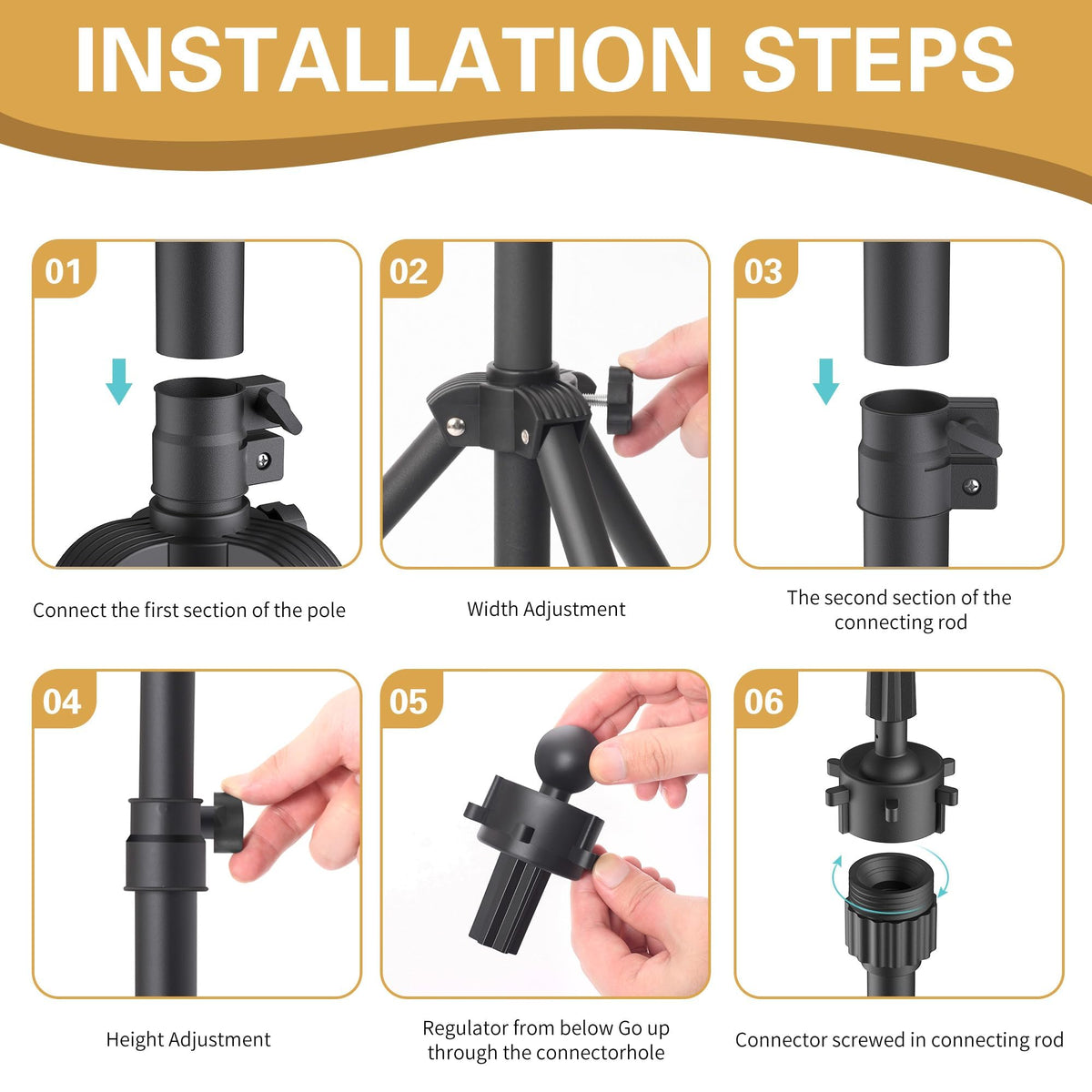 Close up of Relx wig stand rotating mount