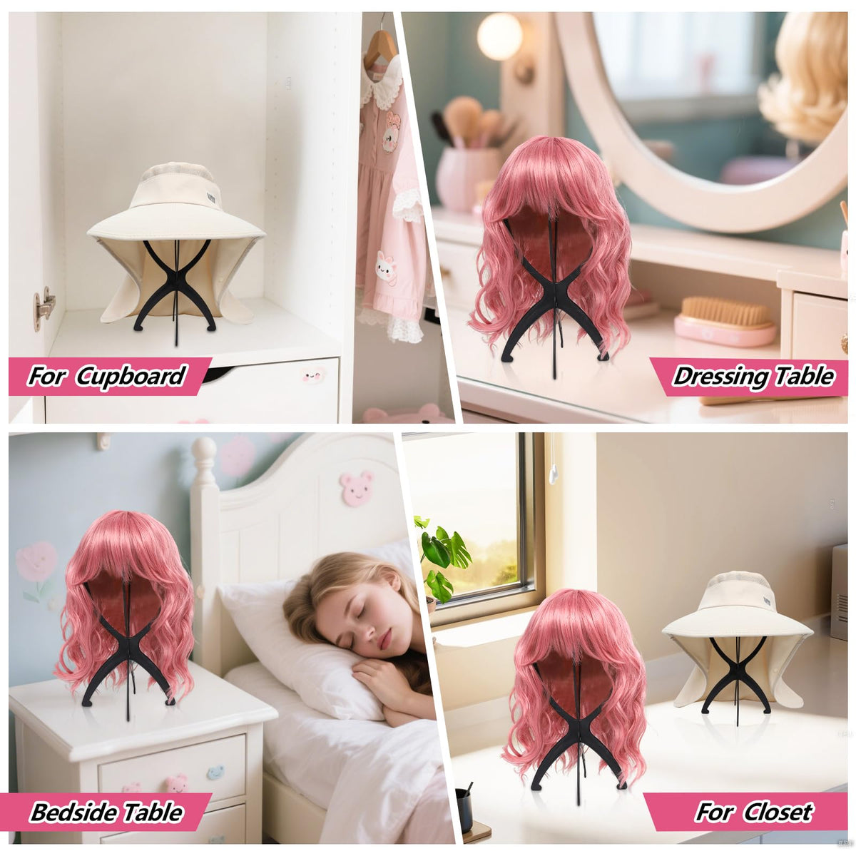 Wig drying stand for home use