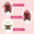 Side profile of Seewaazee portable wig holder