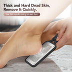 Kolavia foot file tool in use on a heel