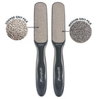 Probelle callus remover premium foot scrubber close up view of the coarse filing side texture.