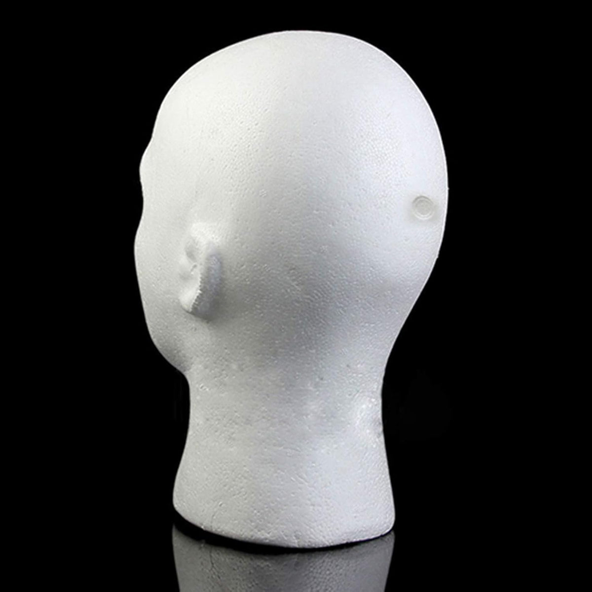 Papaba mannequin head displaying glasses and accessories