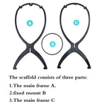 Dansee multi function hat and wig drying stand showing easy interlocking assembly setup.