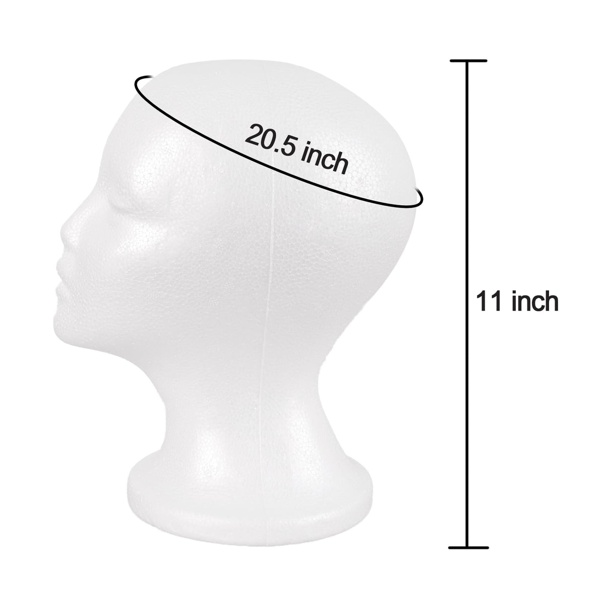 Lightweight mannequin head display stand for home styling