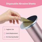 Replacement coarse and fine sandpaper discs for foot file