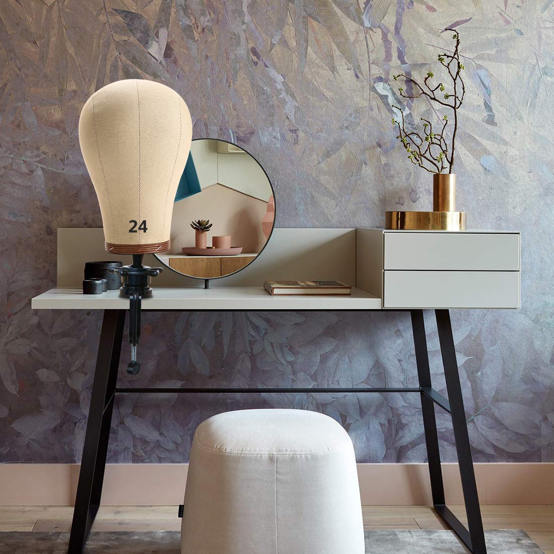 Bestlove durable salon mannequin head close up canvas texture