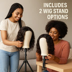 Full contents of cmzluminest wig making kit and accessories