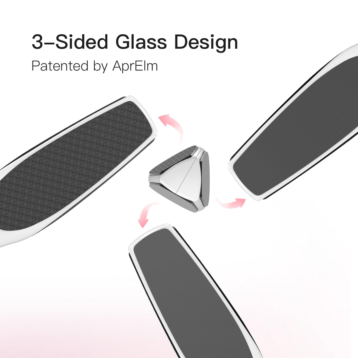 Close up of the triple-textured nano glass surface of the foot file
